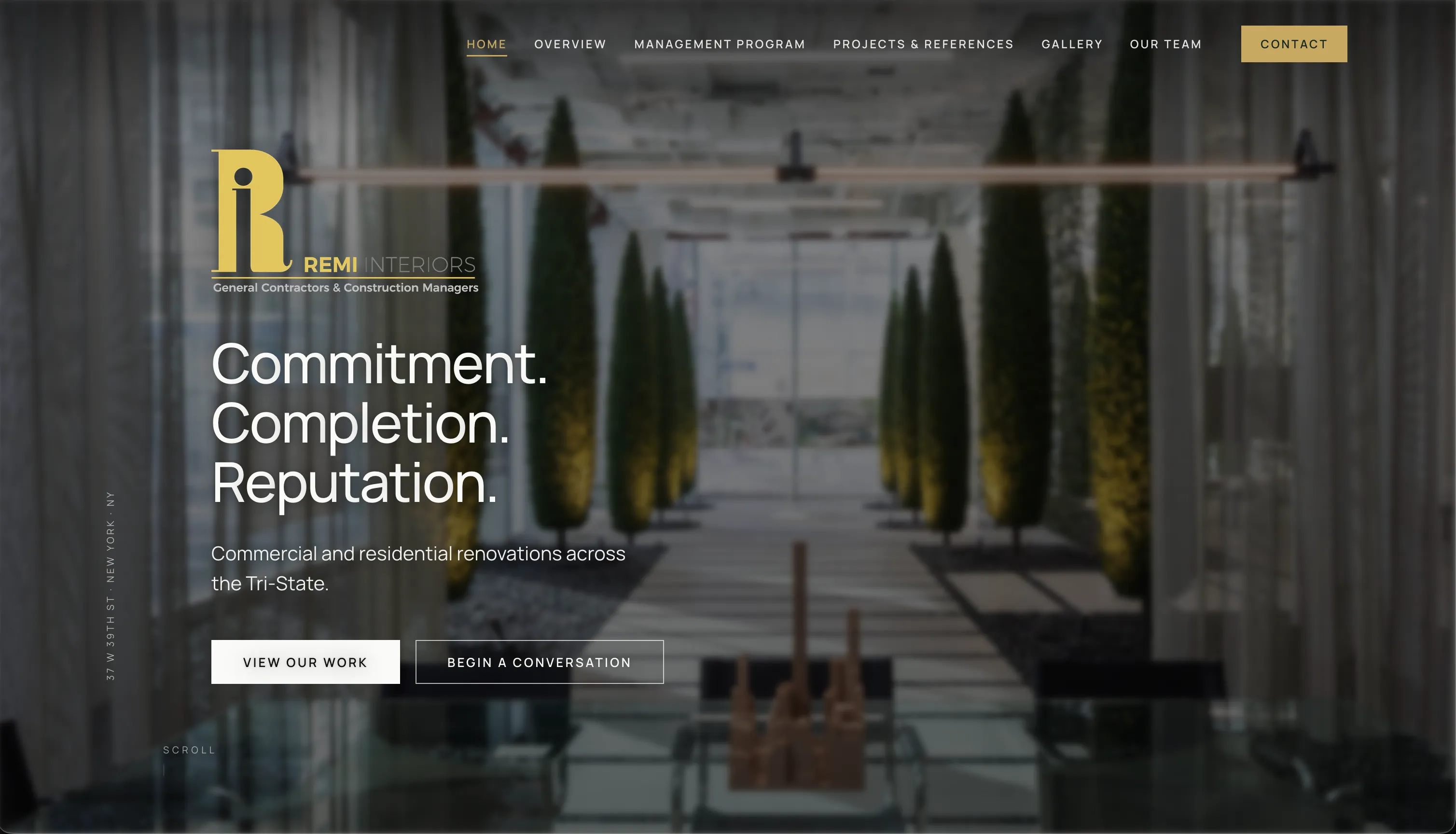 Remi Interiors website